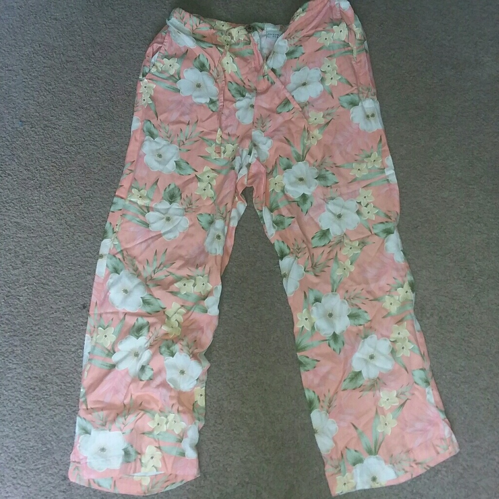Vintage Floral Print Pants